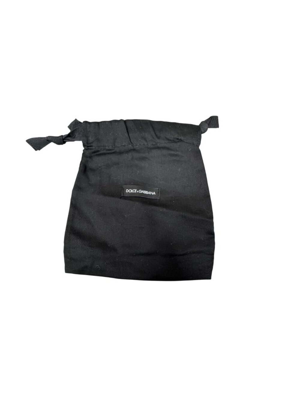 Dolce & Gabbana Black Dust Bag 7x6 Jewelry Wallet Clutch Small Storage Pouch